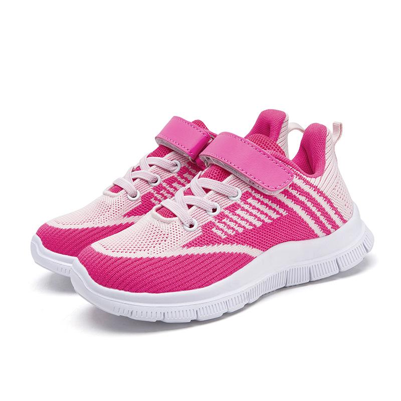 Baskets d'été respirantes en Flyknit colorées pour enfants pour l'école - Tendance et confortables pour garçons et filles