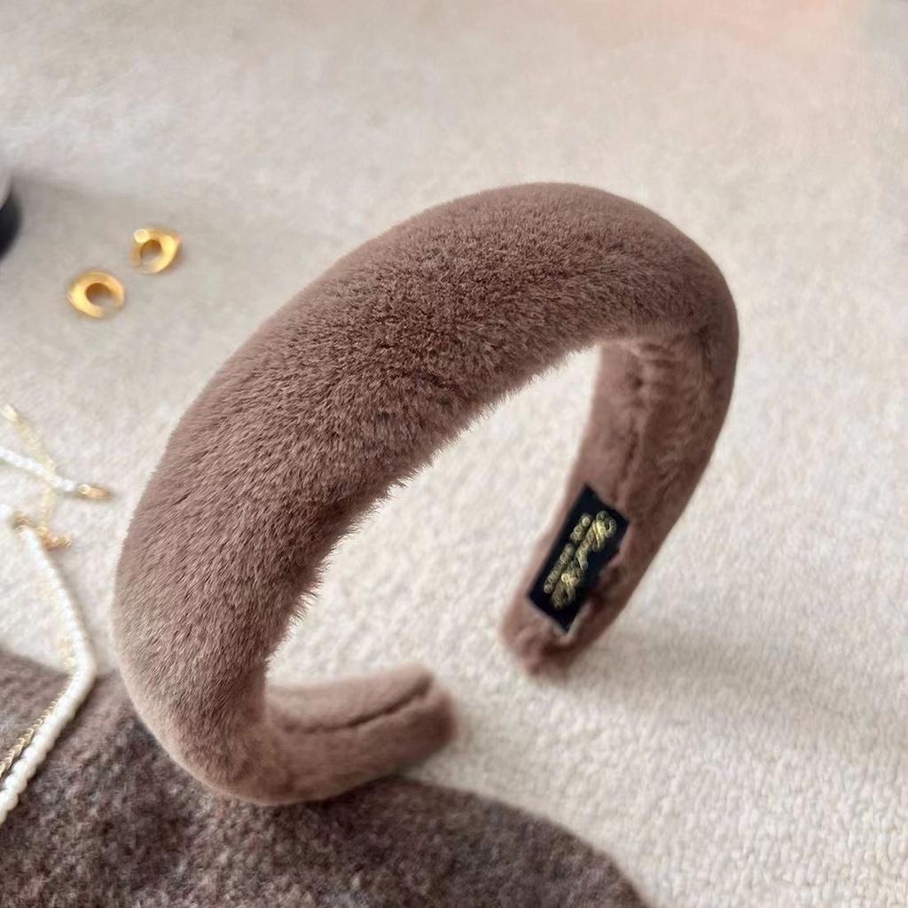 

Korean Gentle Girl Sponge Hair Band Thickened Wide Version Hair Soft Waxy Lovely Foundation Fixed Hairstyle Hair Hoop