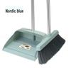 Household Soft Bristle Broom & Dustpan Set with Rotating Squeegee