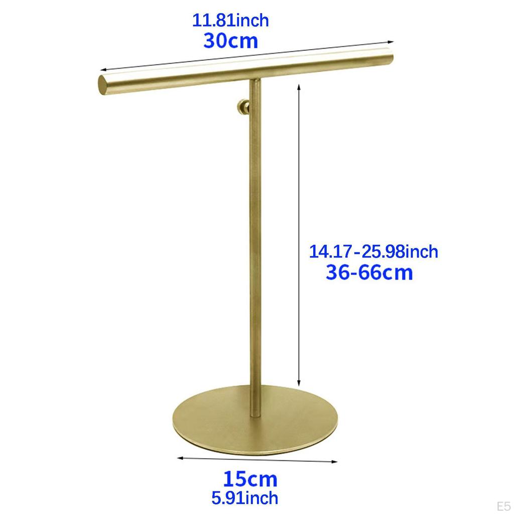 Taschen-Ausstellungsständer Höhenverstellbar Doppelhaken Tischplatte Vielseitig Stabiler Sockel Schmuck-Organizer