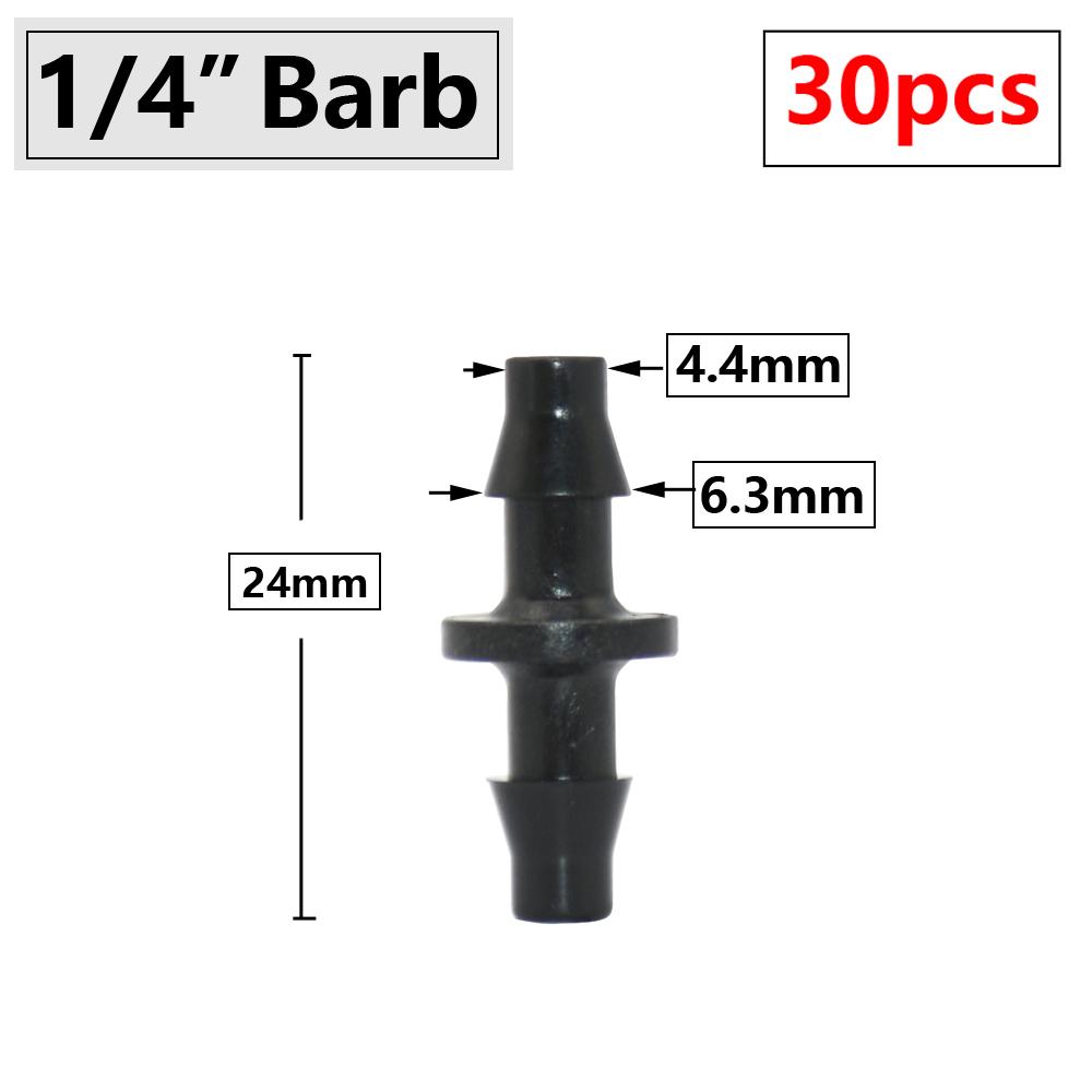 

30-1000pcs 1/8 1/4 Inch Male Thread Connector 6mm Micro Drip Irrigation Hose Couplings For Garden Hose Arrow Dropper Fittings