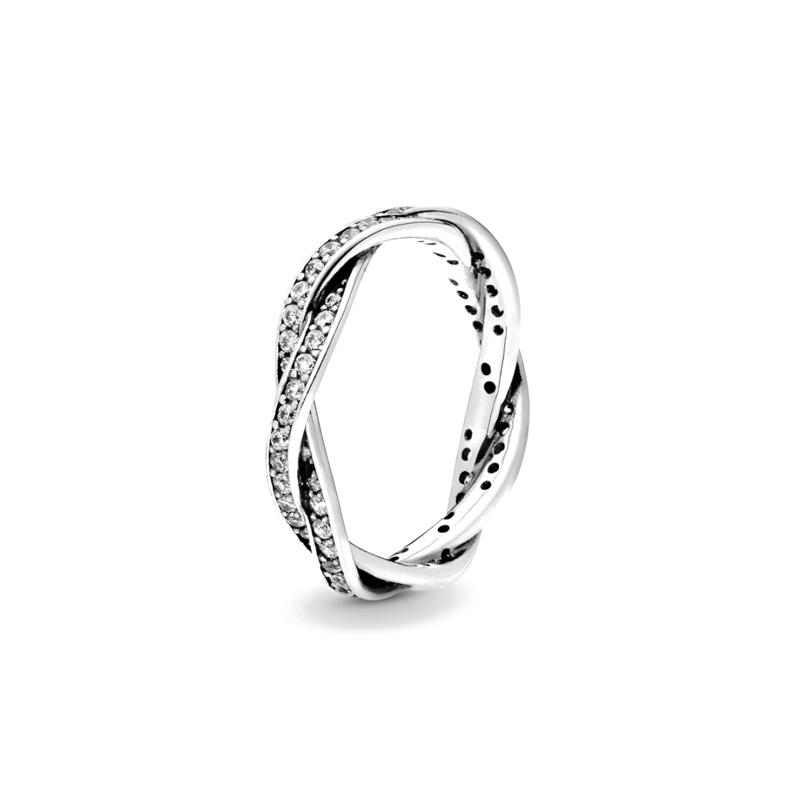 White Series Original 925 Silver Women Finger Rings for Women Silver Daisy Rose Mom Heart Zirconia Stone Luxury Jewelry