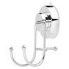 ABS Material Wall Hooks Stainless Steel Double Hanger Hooks Vacuum Suction Hooks  For Shower