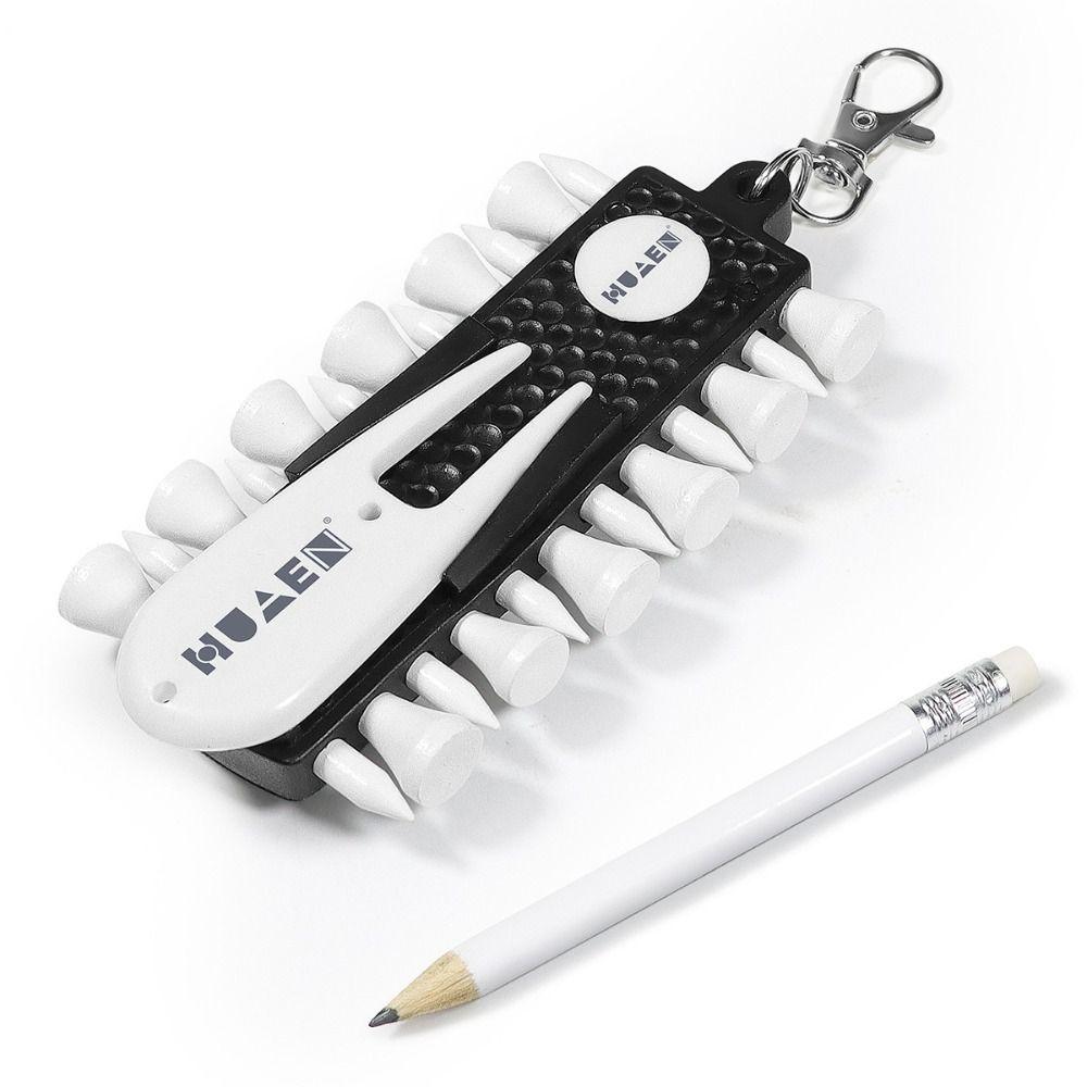Storage Device Golf Tees Holder Divot Repair Tool Green Fork Golf Golf Tees Rack  Golfer Gift