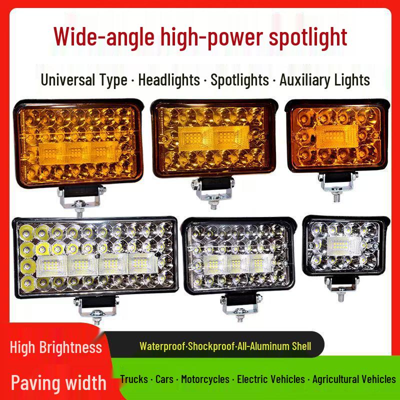 Super Bright LED Spotlight for Trucks & Vehicles: 12v/24v Headlight and Fog Light