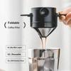 Tazza Filtro Caffè Portatile Pieghevole Riutilizzabile Dripper con Rete a Doppio Strato per Pour Over Senza Carta Filtro Viaggio Espresso
