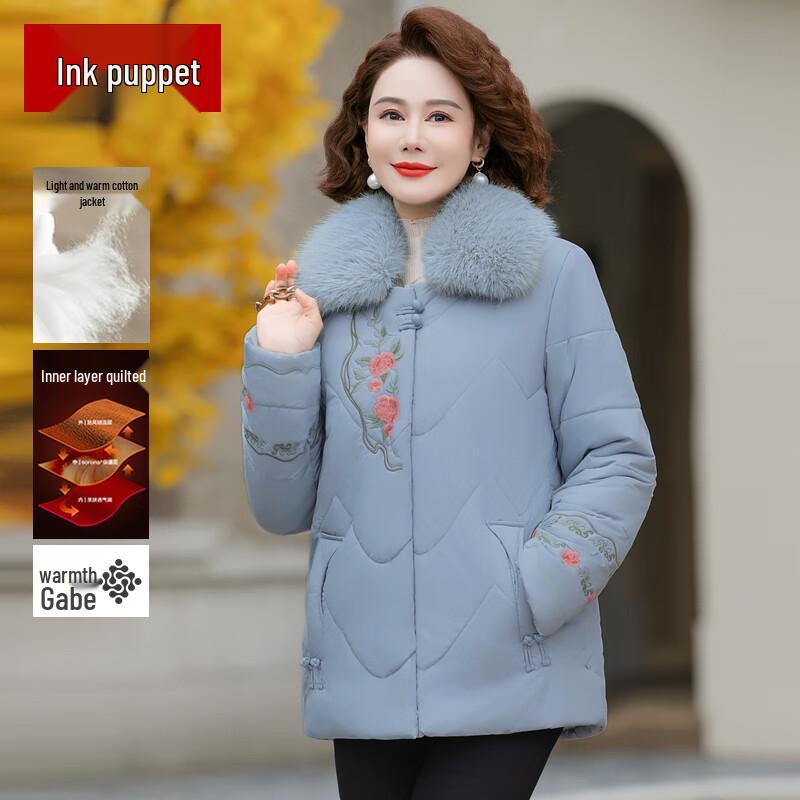 Women's New Chinese Style Embroidered Winter Cotton Jacket