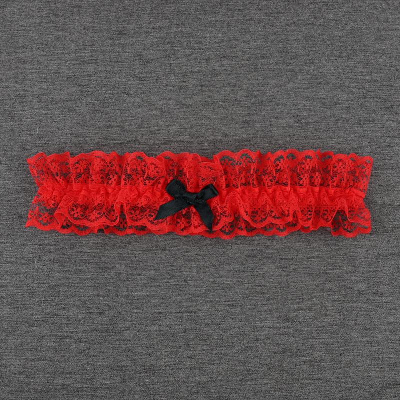 

Сексуальная мода свадебная подвязка свадебные аксессуары косплей вечеринка синяя подвязка бант кружево цветочная эластичная петля для ног 1pc