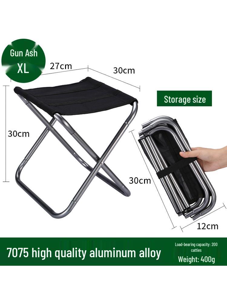 Compact Folding Outdoor Stool for Fishing, Travel, and Queuing