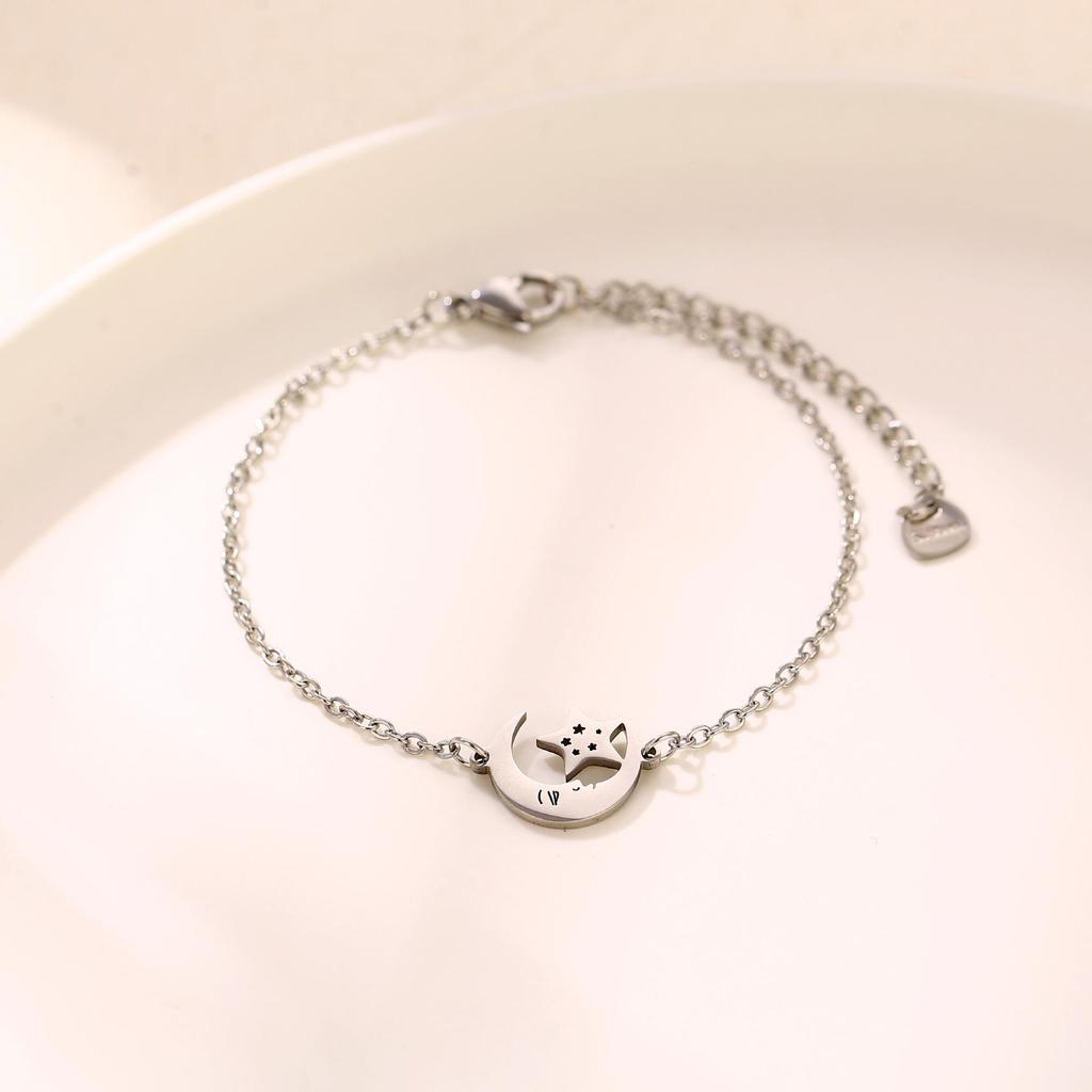 Stainless Steel Animal Fruit Bracelet - Kitten, Puppy, Strawberry Design
