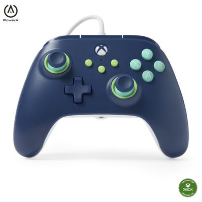 PowerA Kablet kontroller for Xbox Series Mariner Video Works med Xbox Offisielt lisensiert XS - Blå, Gamepad, Spillkontroller, One,