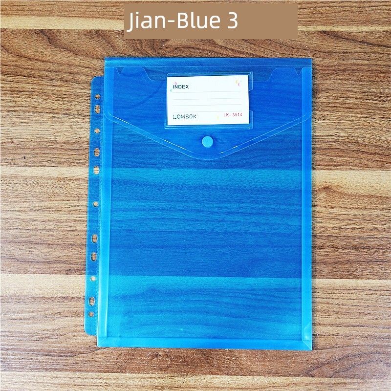11-Hole Loose-Leaf Bag A4 Folder Protecting Bag Portfolio Contract Information Bag Certificate ID Storage Bag Examination Paper Bag