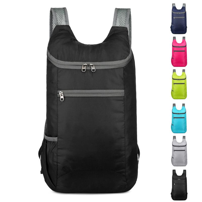 Outdoor Folding Bag, Multi-functional, Large Capacity, Portable Oxford Cloth Backpack for Cycling, Sports, and Travel, Ultra-lightweight.