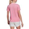 Adidas Solid Color Logo Casual Sports Quick-Dry Short Sleeve T-Shirt Women Tops Pink HC5075