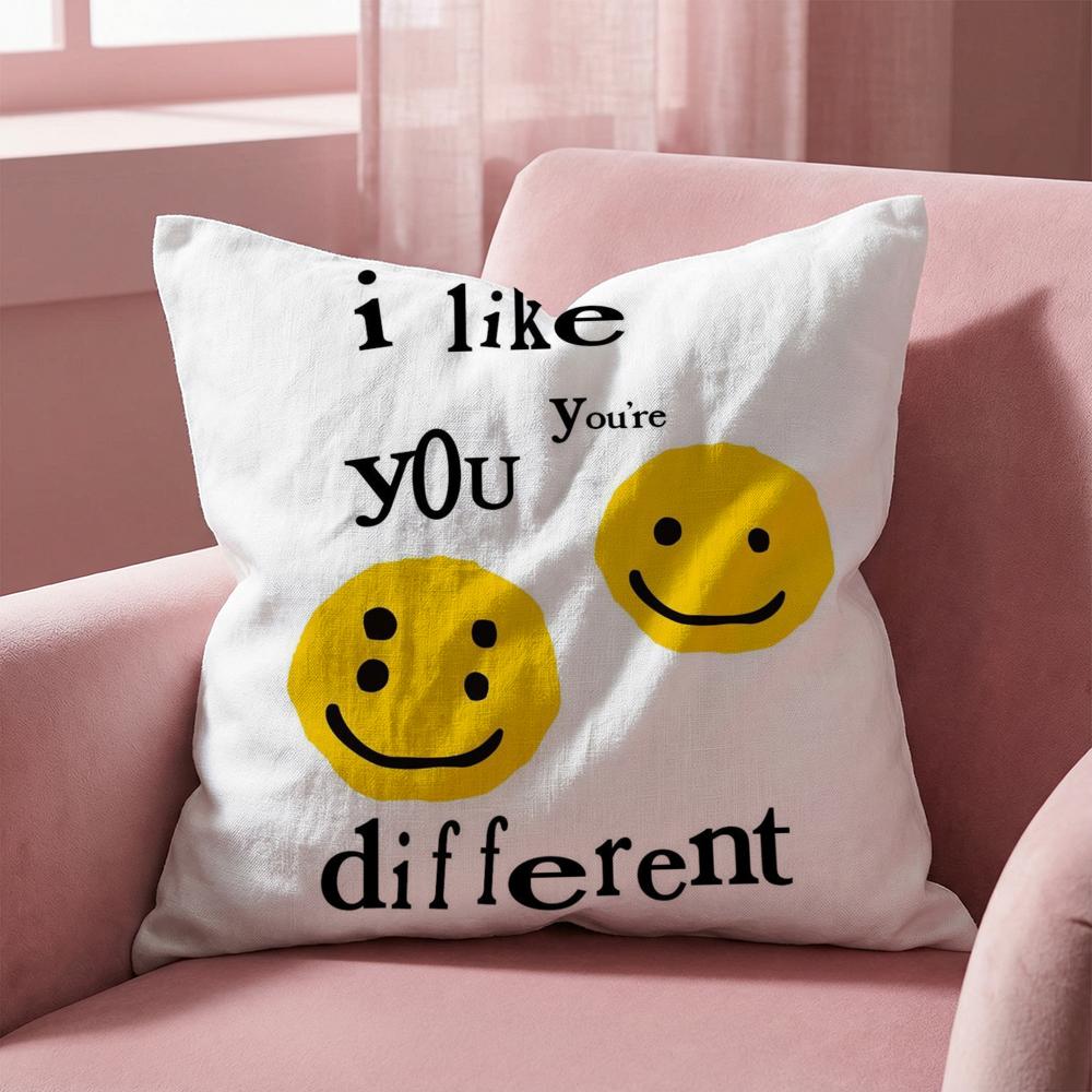 Luxury Smile C-Cpfm Cushion Cover Multi-Scene Pillow Cover for Home & Car - Reversible, Soft & Durable for Daily Use