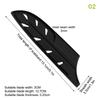 3-8 Inch Kitchen Knife Sheath Black Plastic Knife Covers Knife Blade Protector Cover Edge Guards Case Kitchen Accessory