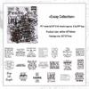 Black Poet Retro Instagram-Style PET Stickers: Waterproof Journaling & Collage Decor