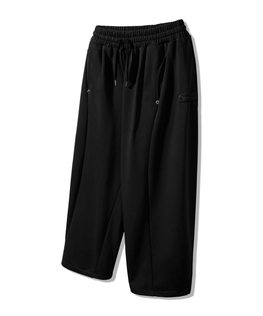 ALVINCLO Side Snap Button Drawstring Balloon Sweatpants Dlx2520 (3 Colors)