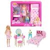 Mattel Barbie Süßes Rosa Schlafzimmer (Wie im Film „Barbie“ gesehen) - Verkleidungs-Puppen-Spielset (Ab 3 Jahren) HPT55