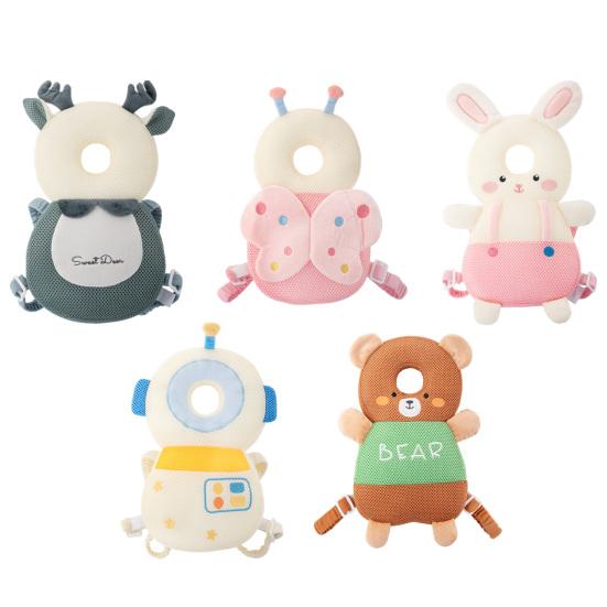 Zaino Protettore per la Testa del Bambino Yousheng, Imbottitura Morbida Riempita Previene le Cadute all'Indietro dei Neonati, Carino Zaino Cuscino Animale di Peluche per la Sicurezza della Testa dei Bambini Piccoli