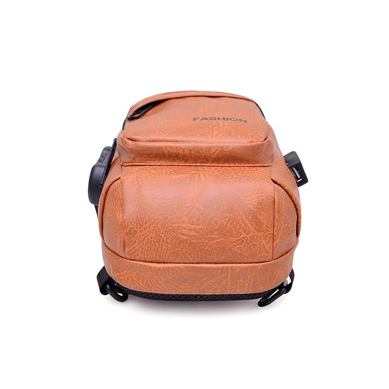 Men's Chest Bag Combination Lock Anti-Theft Crossbody Bag Outdoor Commuter Large Capacity Shoulder Bag