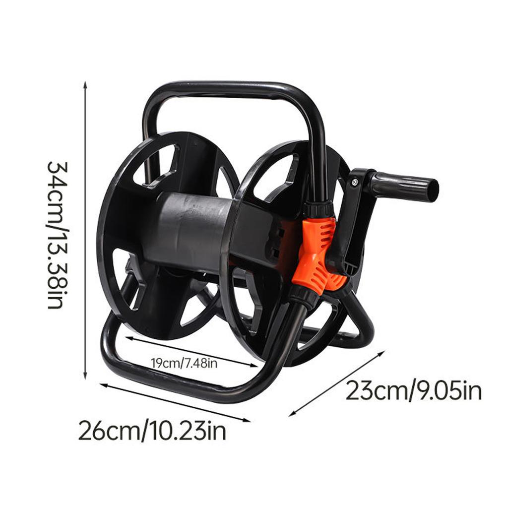 Hose Reels Storage Rack Can Hold 20m Hoses Portable Water Pipe Storage Reel Watering Hose Winding Reel for Outdoor Garden Lawn