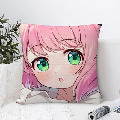 Anime Cute Pillow Case Sofa Decorative Home Double-sided Printing Cushion Cover Throw Pillow Cover
