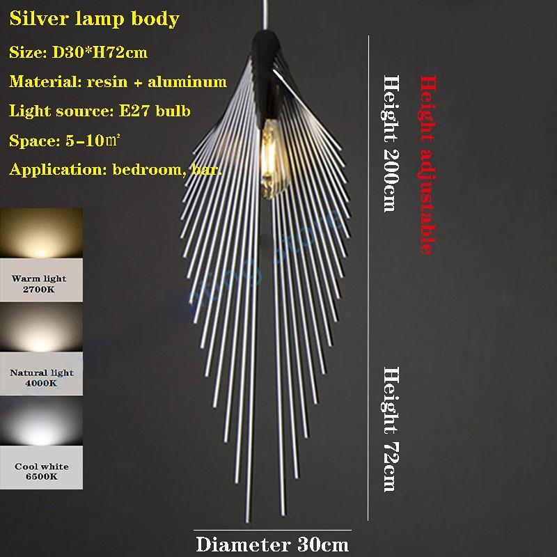 Retro dekorativer Kronleuchter, weiche Dekoration, Modellzimmer, schmiedeeiserner Vogelflügel, hängender Draht, Schlafzimmer, Tischlampe