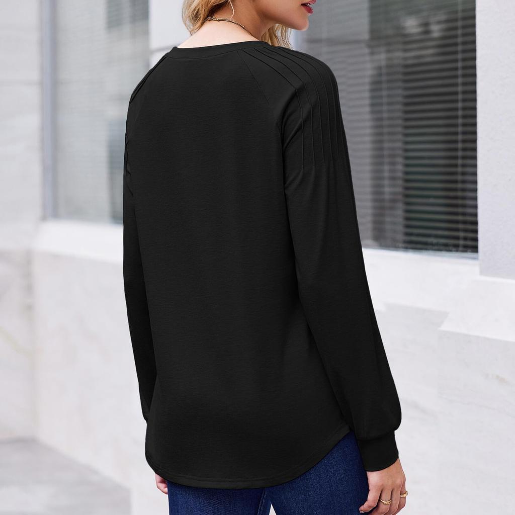 Women's Casual Tops Fashion Long Sleeve Tops
