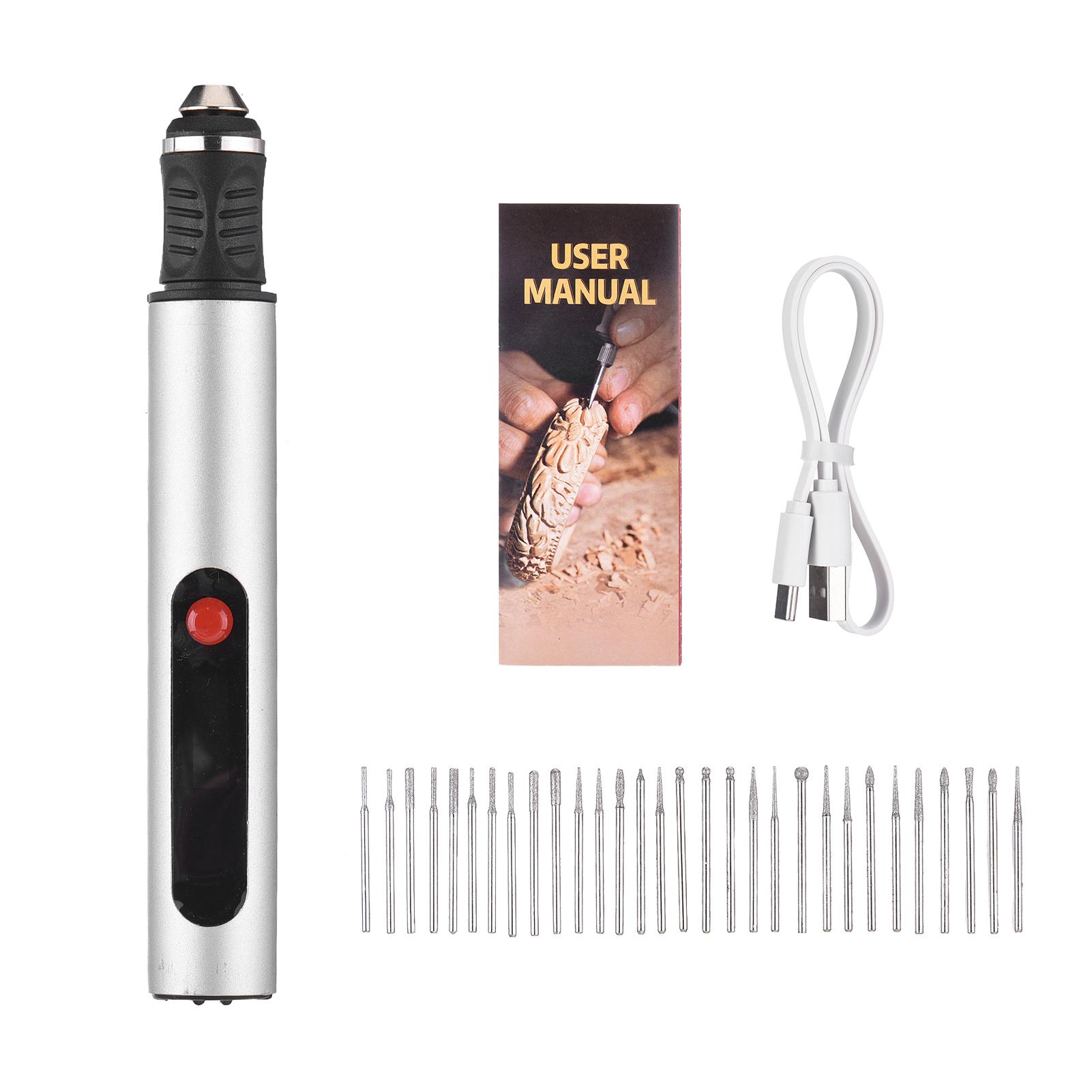 

Набор электрической полировальной машины 10 Вт Электрическая шлифовальная машина Аккумуляторный роторный инструмент 36 шт. аксессуаров ЖК-дисплей с 3 скоростями для рукоделия