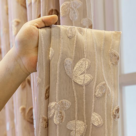 Embossed Curtain Yarn, Living Room, Balcony, Sunshade, Sunscreen, Gauze Curtain, Bedroom, Opaque Shading