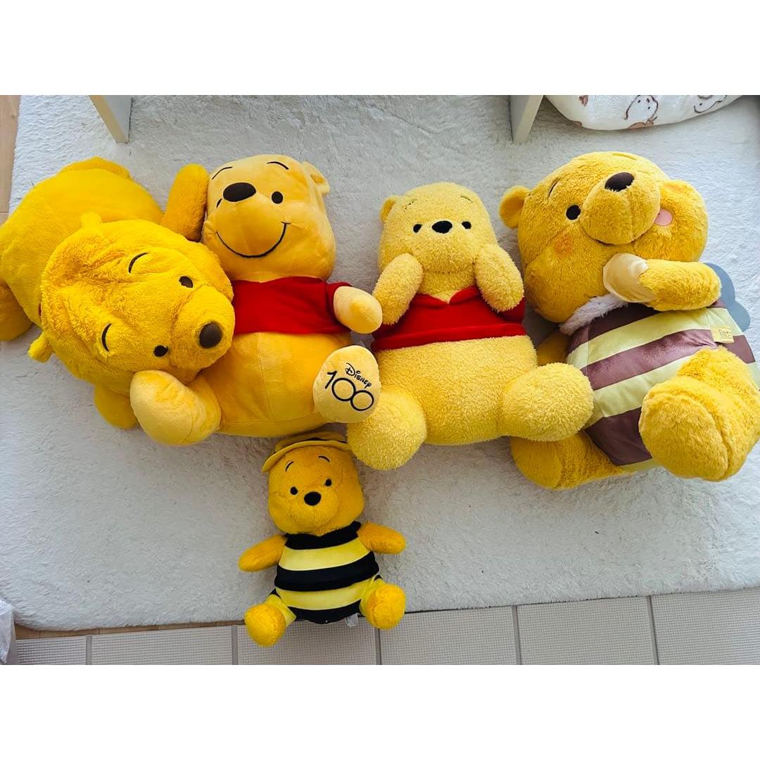 Winnie the Pooh stuffed toys 5 piece set bulk sale