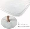 Skull Rose Flower Black Round Flannel Carpet Non-Slip Rug Washable Floor Mats For Kitchen Bedroom Living Room