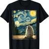 Van Gogh Style Starry Night Hedgehog T-Shirt