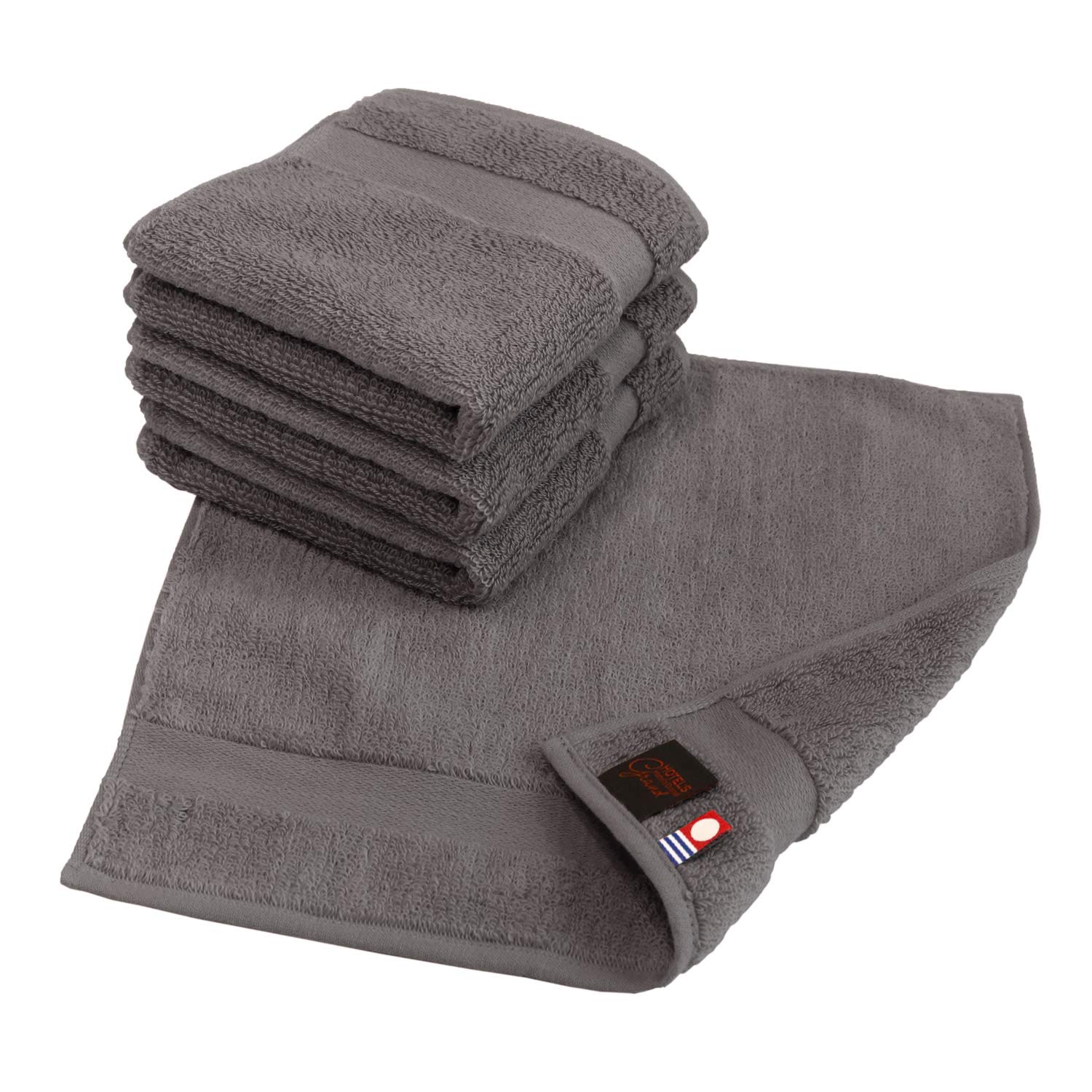 Imabari Towel Certified Handkerchief Towel hiorie Grand Set Charcoal Made in Japan Premium Staple Cotton Instant Absorption Thick Cotton Hotel