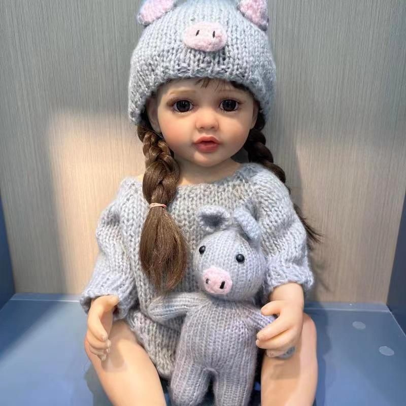 55cm Full Silicone Reborn Simulation Doll by NPK 55cm