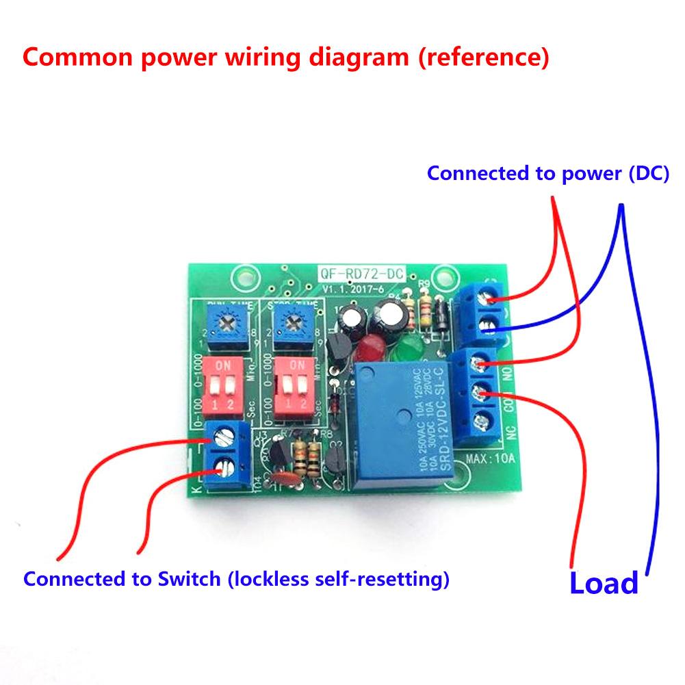 RD72DC12V Infinite Cycle ON OFF Relay Module Trigger Delay Switch Infinite Loop Relay