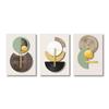 Frameless Golden Green Abstract Circle Geometric Art Canvas Painting Poster and Print Mural Wall Picture Modern Home Decor