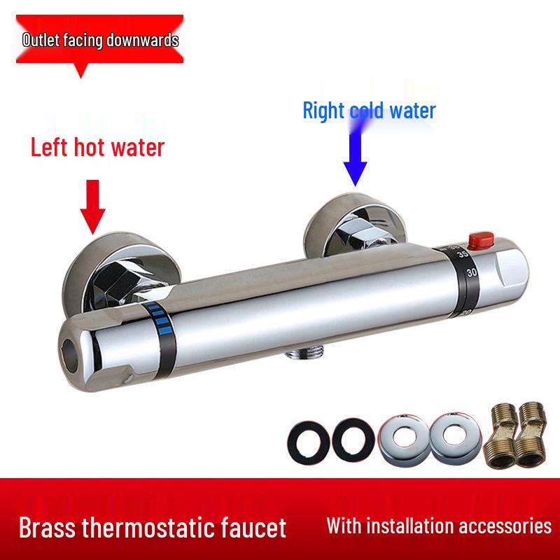 Smart Solar-Powered Temperature Control Shower Mixer Valve