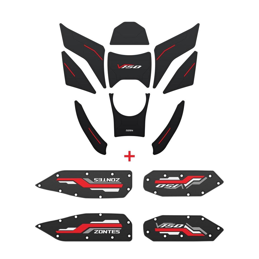 Compatible Sticker Set for Zongshen 150V Motorcycle: Tank, Foot Mat, and Pedal Modifications (26 Models)