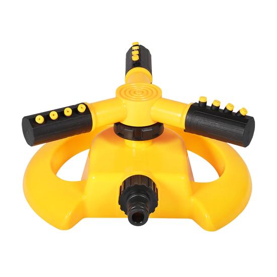 3-Arm Lawn Sprinkler 360 Degree Rotating Large Area Sprinkler Adjustable Water Spray