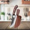 WXCOO Stainless Steel Boning Knife with Cover Butcher Sharp Hand Forged Meat Cleaver Knife for Cooking Kitchen Cutter Tools