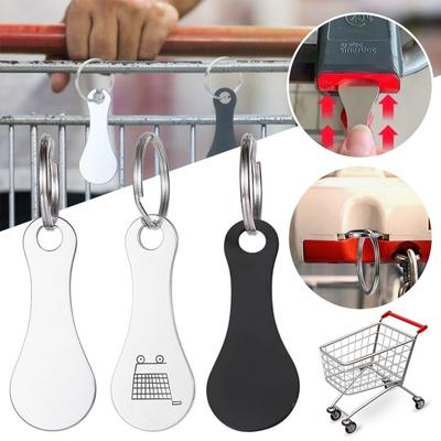 Removable Shopping Cart Token Mini Key Ring Durable Trolley Keychain  Cart Accessory
