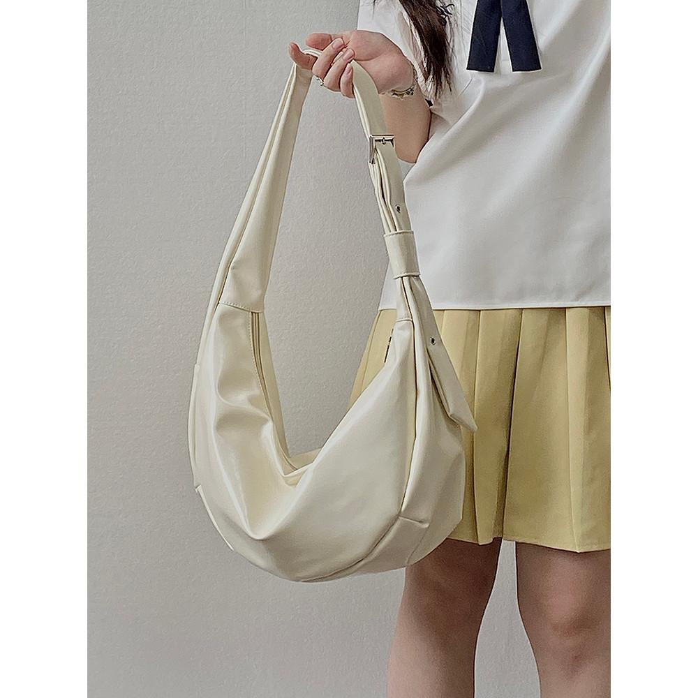 IELGY Ladies Dumpling Bag Niche Design Simple All-Match Large-Capacity One-Shoulder Me