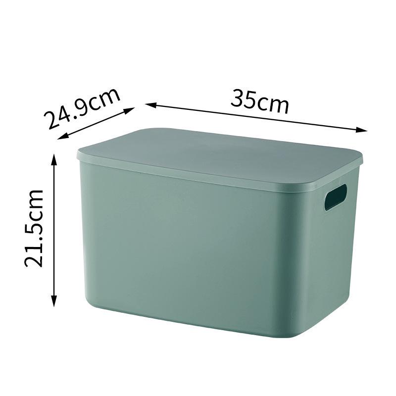 Colored Desktop Storage Box with Lid - Organizer for Socks, Underwear, Snacks, Toys, and Sundries