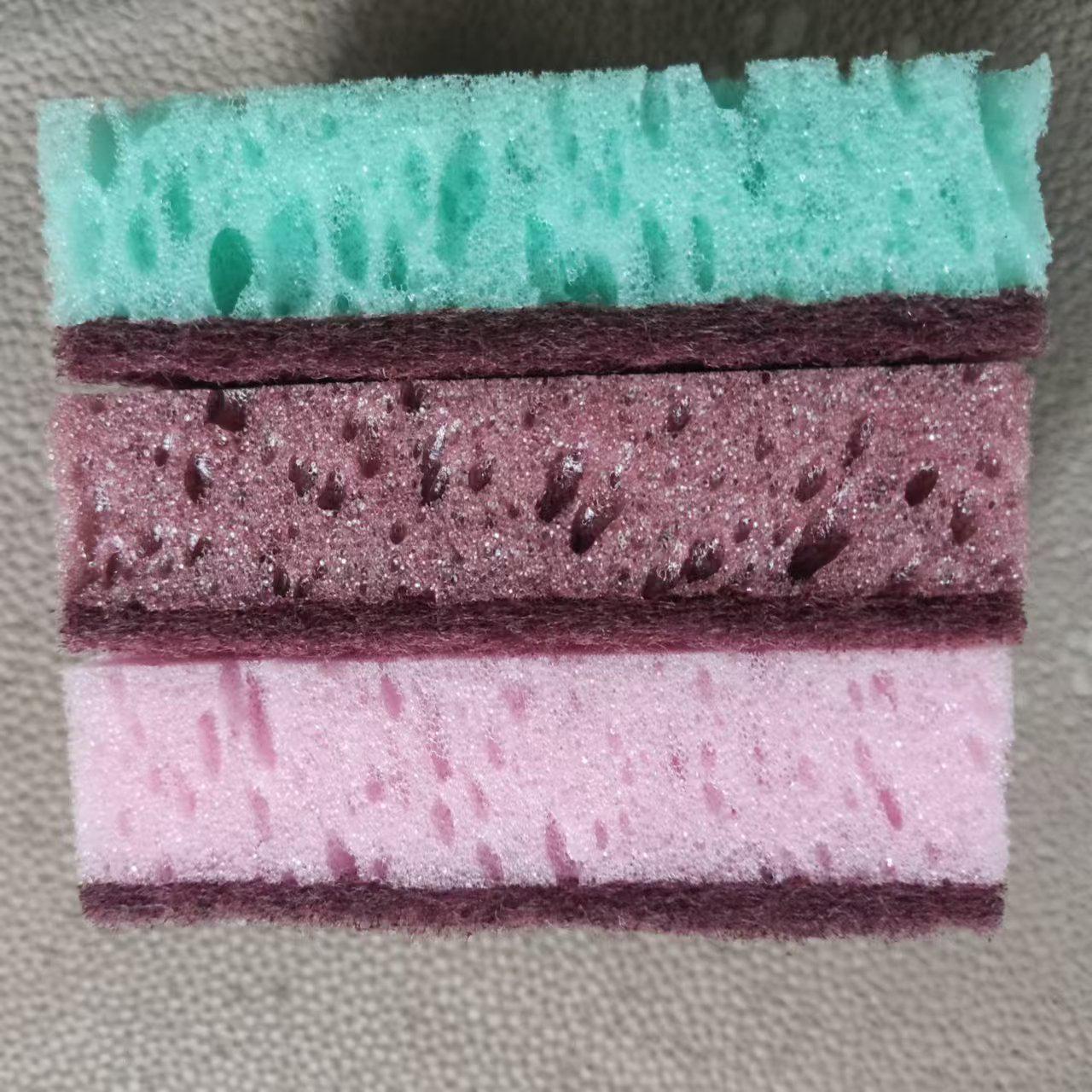 High-Density Seaweed Dish Scrubber Sponge 10x7x3cm 2