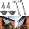 Solar Panel Foot Mount Bracket 15-30°Adjustable Photovoltaic Tilt Mount Bracket Solar Panel Fixing Support Kit For RV Roof Boat