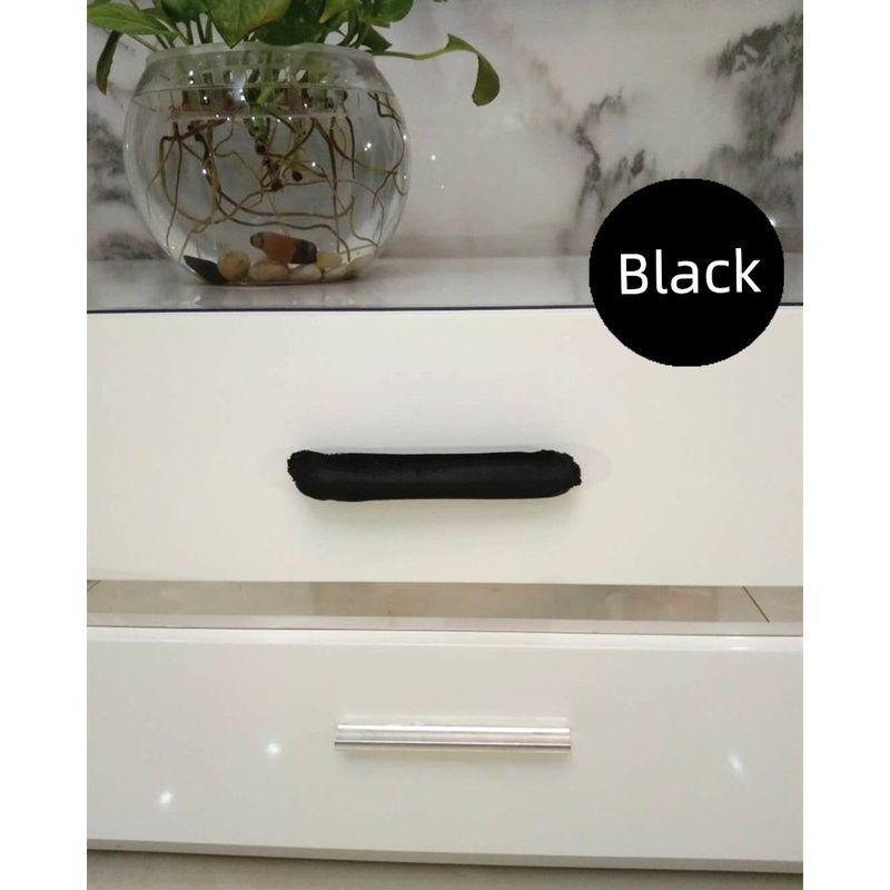 

Защитный чехол, накладка для защиты от столкновений, защитная крышка, ручка дверцы шкафа, безопасность, защита от столкновений, тканевая накладка, накладка на ручку ящика шкафа, защита от столкновений Black 12cm long single