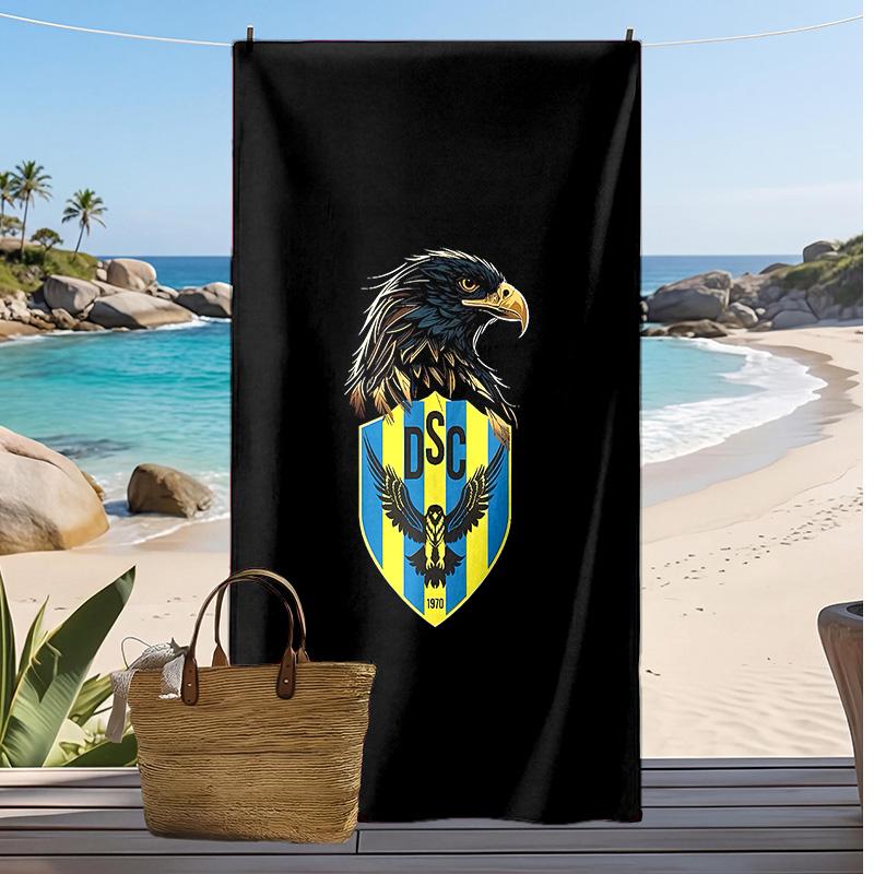 duhok sport club Printed Beach Towel Quick Dry Soft TowelPortable Large Rectangular Beach Blanket for Travel Swimming Pool