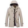 Herren Mittellange Reine Baumwolle Gewaschene Freizeitjacke - Jugend Große Größe Wintermode